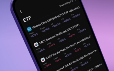 Lågt och automatiskt courtage från 1 kr om du väljer att handla ETFer hos SAVR Samma prismodell på alla marknader